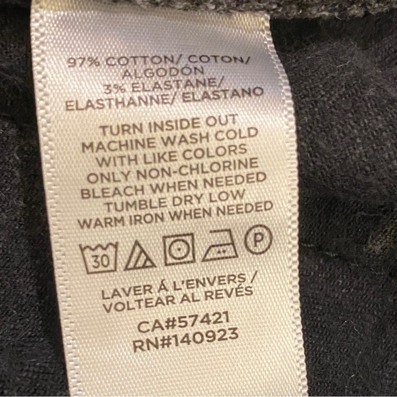 LOFT 4 (27) Curvy Skinny Jeans Washed Black Mid Rise Women’s Stretch - Picture 12 of 16